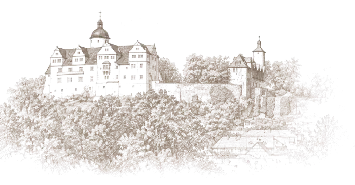 Zeichnung der Burg Ranis